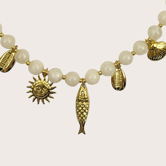 Collier Perle Soleil et Mer