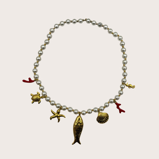 Collier Perle et mer